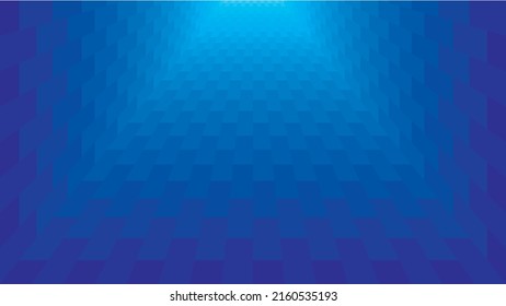 Deep Blue Wide Screen Webpage or Business Presentation Abstract Background with copyspace. HD 16x9 vector pattern. No transparents, no gradients.