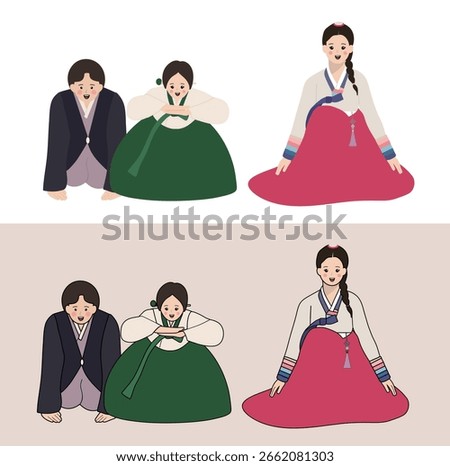 deep bow manners Folk Costume
