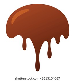 Deep Brown Chocolate Splash with a Smooth Gradient