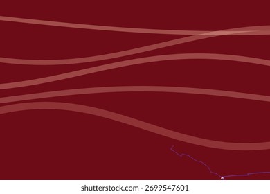 Um fundo borgonha profundo apresenta fluindo, luz translúcida linhas onduladas vermelhas criando um design abstrato e moderno.