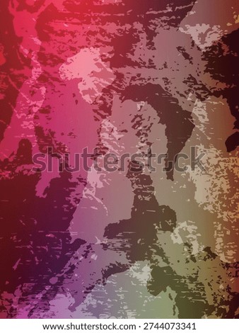 Deep burgundy and earthy brown background. Rustic abstract texture with intense paint splatters.
