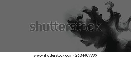 A Deep and Captivating Vision of Shifting Black Clouds Moving Like Shadows in an Infinite Abyss

