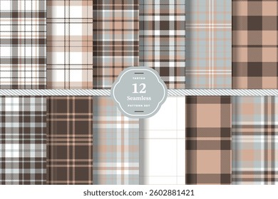 Deep Cardinal Seamless Tartan with Warm Gold accents Fabric Design Set of 12