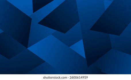 Deep dark blue geometric background featuring sharp shapes and modern design elements. This sleek and stylish composition is perfect for branding, digital artwork, and web design. 