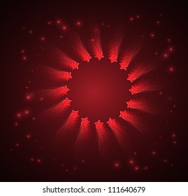 deep dark sky in the christmas night with stars