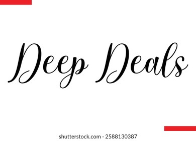 Deep Deals Desing sale typography Text
