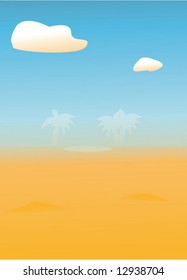 Deep in the desert land