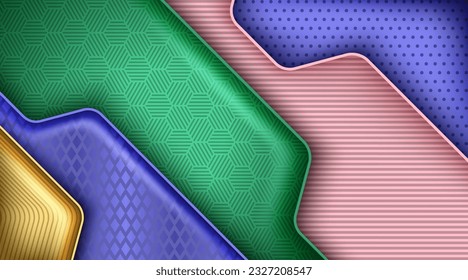 deep dimensionals modern dark paper background with elegant 3d layered line triangle texture