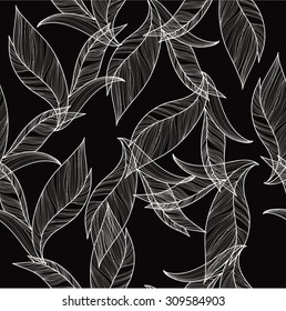 Deep floral seamless for textile