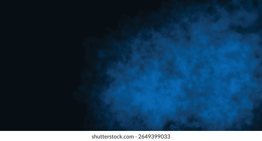 Fundo de névoa profunda com tons de gradiente azul escuro


