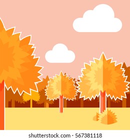 Deep Forest flat background10
