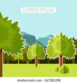 Deep Forest flat background12