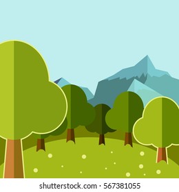 Deep Forest flat background16