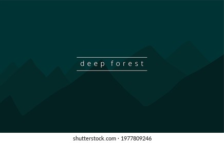 DEEP FOREST scare mountain atmosphere background