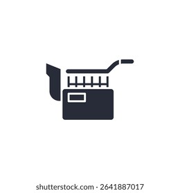 deep fryer icon. projector Symbol sign for mobile concept and web design. Vector icon, Logo illustration, Vector graphics