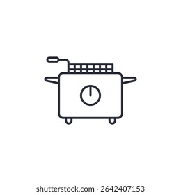 deep fryer icon. projector Symbol sign for mobile concept and web design. Vector icon, Logo illustration, Vector graphics