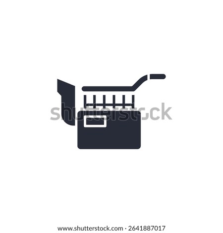 deep fryer icon. projector Symbol sign for mobile concept and web design. Vector icon, Logo illustration, Vector graphics