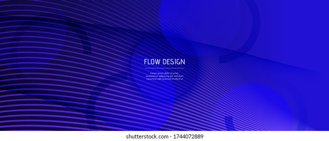 Deep Futuristic Background. Flow Shapes Banner. Abstract Movement. Curve Digital Design. Dynamic Memphis Futuristic Background. Fluid Magazine. Blue Texture. Futuristic Background.