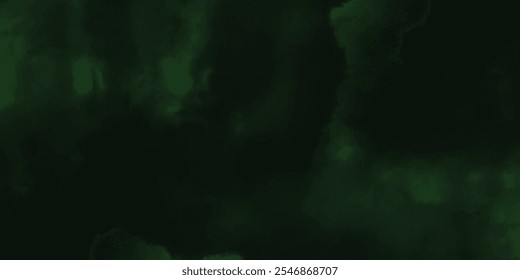 Textura abstracta verde profunda del grunge. Fondo de acuarela. Papel verde oscuro texturizado o de fondo. 