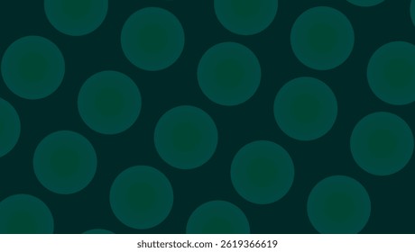 Deep green color wallpaper graphic illustrator background. Circle graphic pattern.