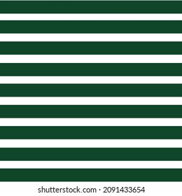 Deep green and white stripes running horizontal across frame. Christmas, holidays, abstract background. Copy space.	