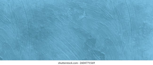 A Deep and Harmoniously Brushed Blue Abstract Canvas with Layers of Elegant Paint Strokes

