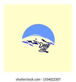 deep hills typography style concept
