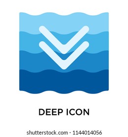 Deep icon vector isolated on white background for your web and mobile app design, Deep logo concept