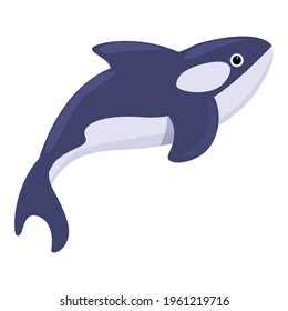 Deep killer whale icon. Cartoon of Deep killer whale vector icon for web design isolated on white background