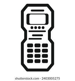 Deep laser meter icon simple vector. Screen lcd electric. Modern tool