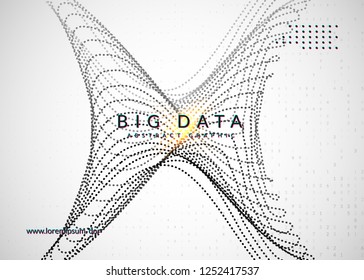 Deep learning background. Technology for big data, visualization, artificial intelligence and quantum computing. Design template for interface concept. Fractal deep learning backdrop.