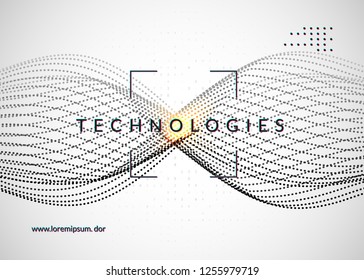 Deep learning background. Technology for big data, visualization, artificial intelligence and quantum computing. Design template for system concept. Colorful deep learning backdrop.