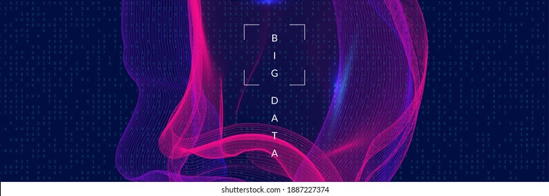 Deep Learning Concept. Digital Technology Abstract Background. Artificial Intelligence And Big Data. Tech Visual For Industry Template. Partical Deep Learning Backdrop.