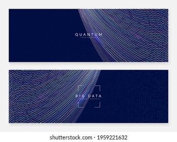 Deep learning concept. Digital technology abstract background. Artificial intelligence and big data. Tech visual for cloud template. Modern deep learning backdrop.