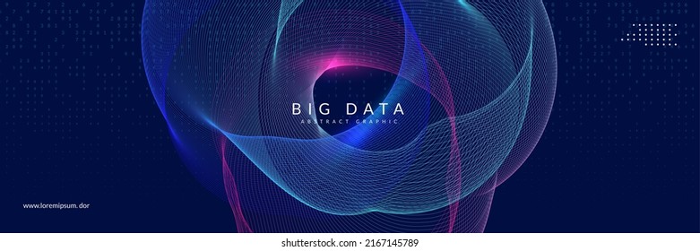 Deep learning concept. Digital technology abstract background. Artificial intelligence and big data. Tech visual for system template. Cyber deep learning backdrop.