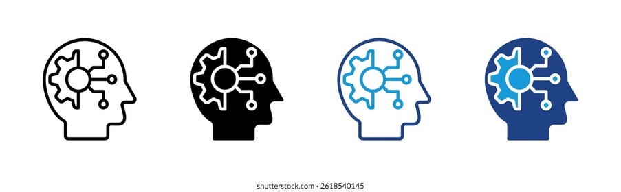 Deep Learning Icon Element For Design