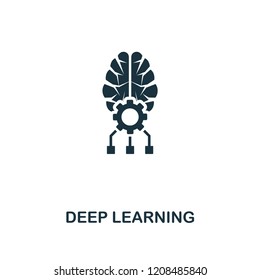 Deep Learning icon. Premium style design from artificial intelligence collection. UX and UI. Pixel perfect deep learning icon. For web design, apps, software, printing usage.