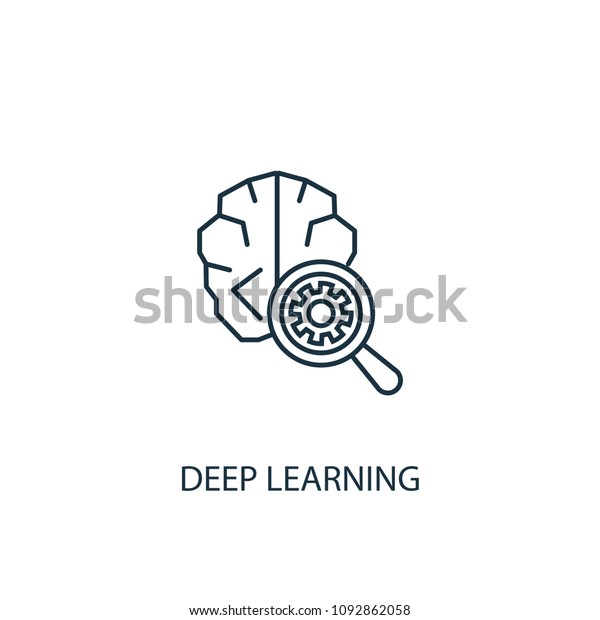 Deep Learning Icon Simple Element Illustration Stock Vector (Royalty ...