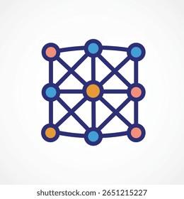 Deep Learning Layers Icon – Neural Architecture Technology, Vector sign. Symbol, logo illustration. Vector graphics for Presentation and other