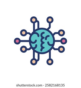 Deep Learning Technology Design Icon