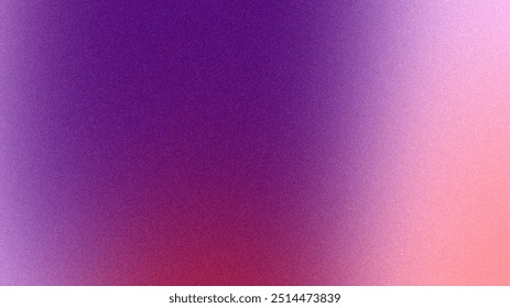 Um gradiente profundo e misterioso misturando roxo, rosa e branco, com um efeito texturizado de ruído granulado.