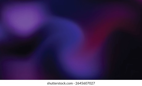 Deep and Mysterious Purple and Blue Gradient Background for Dark Themed Digital Art Designs