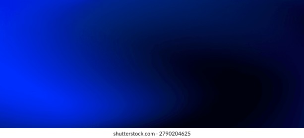 Deep navy wave gradient background. Dark underwater backdrop. Blurry ocean for template, presentation, banner, brochure, poster. Deep sea water or night sky concept. Vector blue under surface swirl