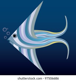 deep ocean abstract fish