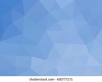 Deep ocean - beautiful blue marine abstract mosaic polygonal background