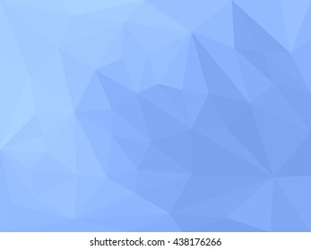 Deep ocean - beautiful blue marine abstract mosaic polygonal background