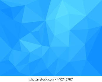 Deep ocean - beautiful blue marine abstract mosaic polygonal background