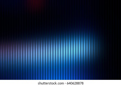 Deep and pale blue abstract blurred gradient mesh with light lines vector background 