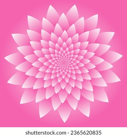 deep pink color sunflower pattern. Cherry blossom, Abstract geometric hexagonal graphic, Abstract floral seamless patterns, flower, wall pattern design. Bright colors