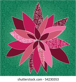 Deep pink lily